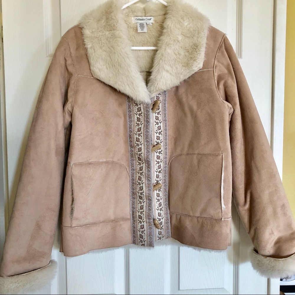 Coldwater Creek Faux Fur Jacket